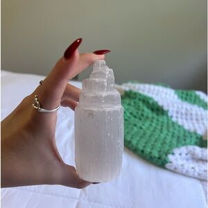 large authentic selenite tower